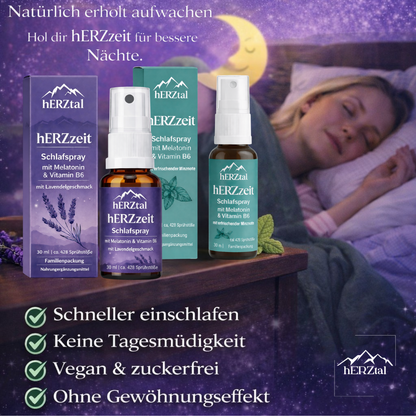 Unser Sanftmütiger: hERZzeit Liposomales Melatonin Schlafspray