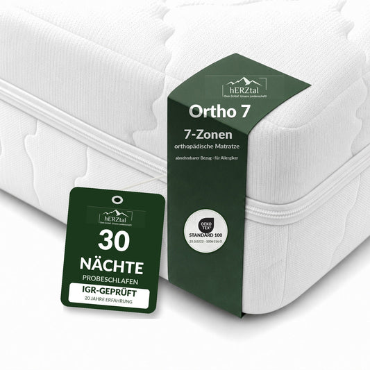 hERZtal orthopaedische 7-Zonen Matratze