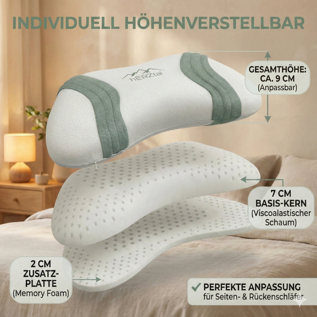 UNSER BEAUTY: hERZtal Anti-Aging Memory-Schaumkissen