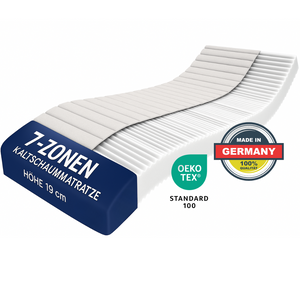 UNSER ALLROUNDER: hERZtal7-Zonen Kaltschaummatratze 19 cm