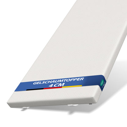 UNSER ANPASSUNGSFÄHIGER: hERZtal FlexyTwist Gelschaum Wendetopper 8 cm | 7-Zonen, OEKO-TEX®, Bezug waschbar