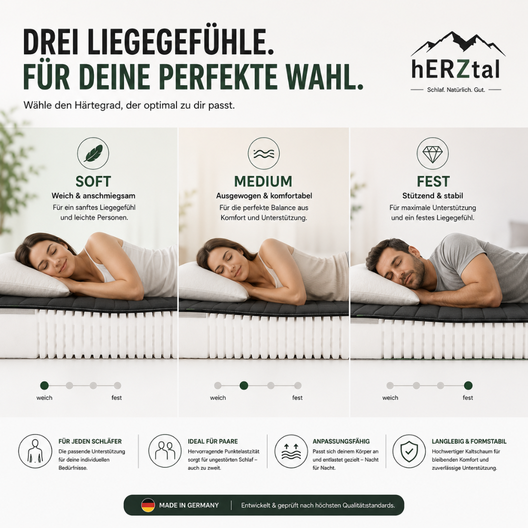 UNSER ALLROUNDER: hERZtal 7-Zonen Kaltschaummatratze 19 cm