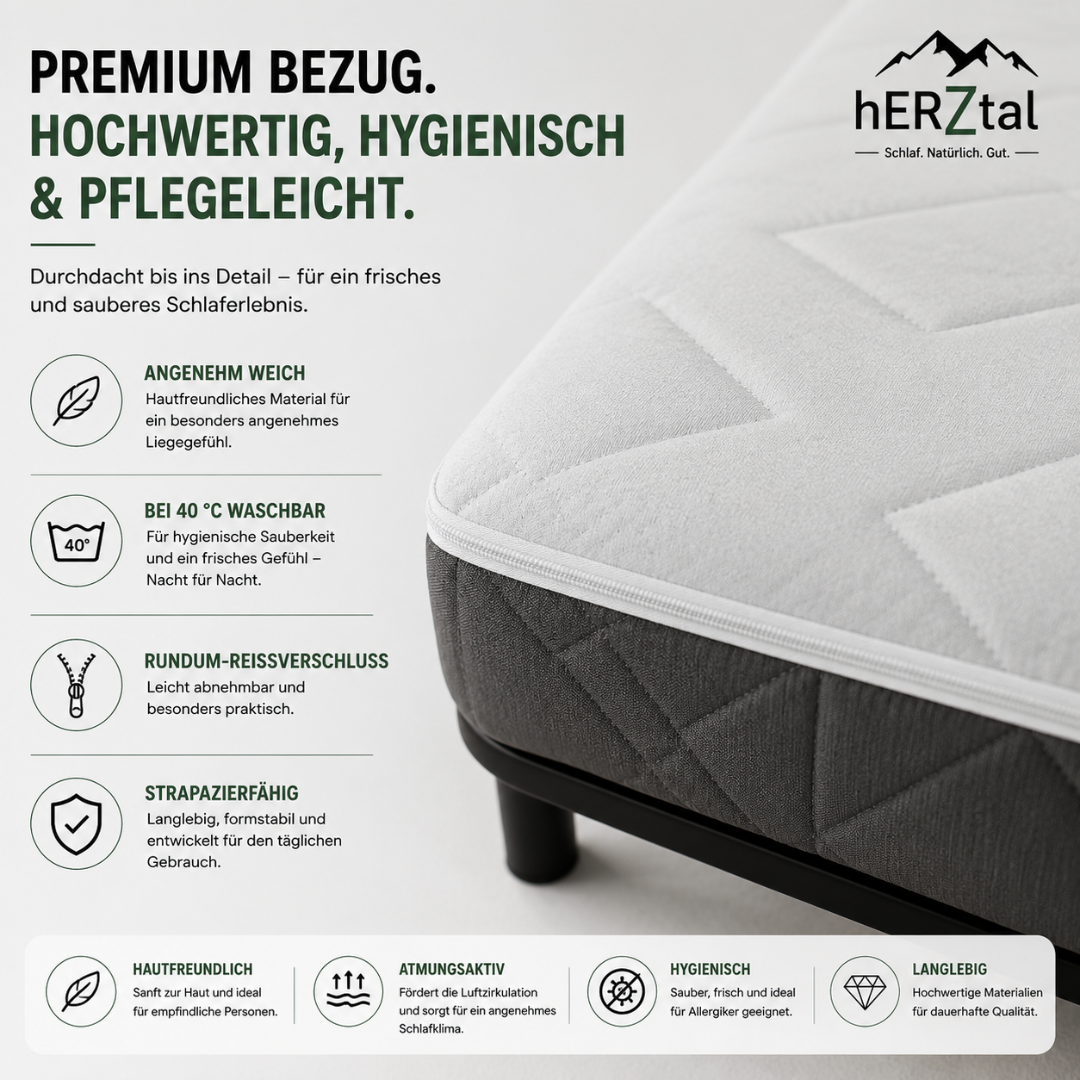 UNSER ALLROUNDER: hERZtal 7-Zonen Kaltschaummatratze 19 cm