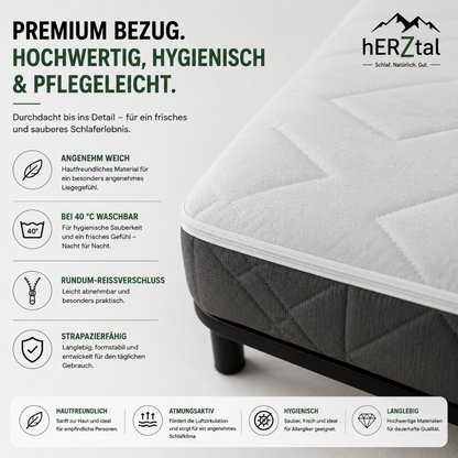 UNSER ALLROUNDER: hERZtal 7-Zonen Kaltschaummatratze 19 cm