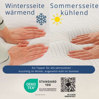 Unser All In One Topper: hERZtal All In One 7 Zonen Gelschaum Topper