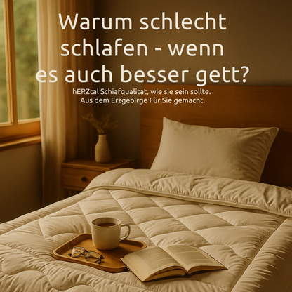 UNSER GANZJÄHRIGES: hERZtal Betten Set TecFill