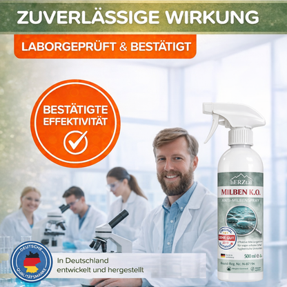 Unser Gründlicher – 500ml Bio Anti-Milbenspray | Tiefenreinigung durch Mikroorganismen | Dermatest SEHR GUT | Für Matratzen & Allergiker