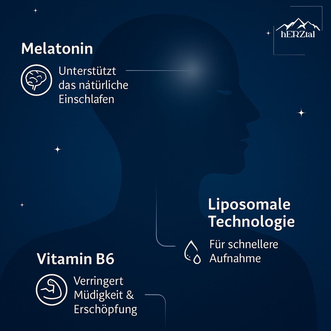 Unser Sanftmütiger: hERZzeit Liposomales Melatonin Schlafspray