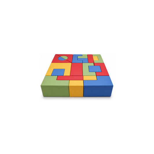 Alma & Willi Schaumstoff-Bausatz 21-teilig – 150 × 150 × 30 cm, Kunstleder