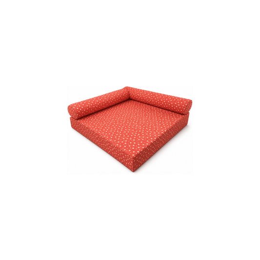 Alma & Willi Kuschelpolster Quadrat 160 × 160 cm mit zwei Rückenrollen