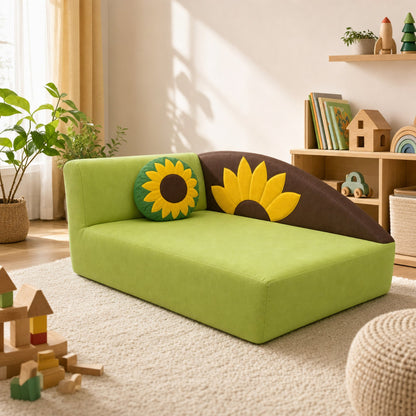 Kindersofa Sonnenblume im Kinderzimmer