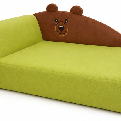 Kindersofa Bär – Bärengesicht auf der Rückenlehne