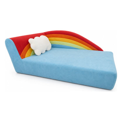 Alma & Willi Kindersofa Regenbogen mit Kissen – Kita-Sofa