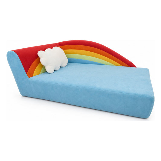 Alma & Willi Kindersofa Regenbogen mit Kissen – Kita-Sofa