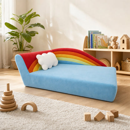Kindersofa Regenbogen im Kinderzimmer