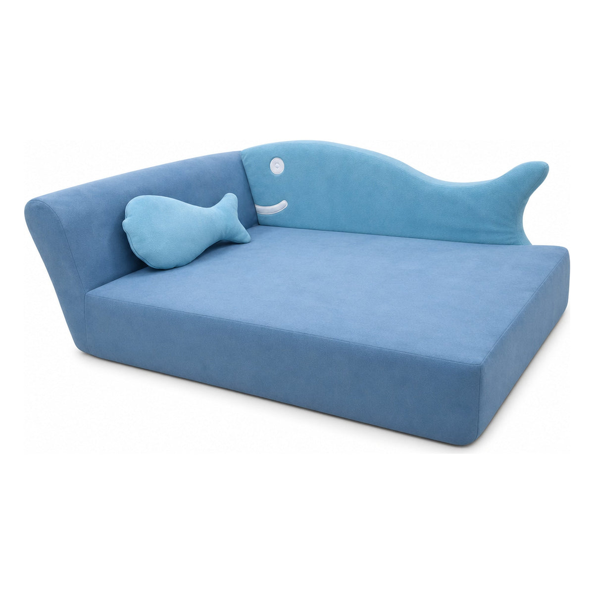 Alma & Willi Kindersofa Fisch mit Kissen – Kita-Sofa