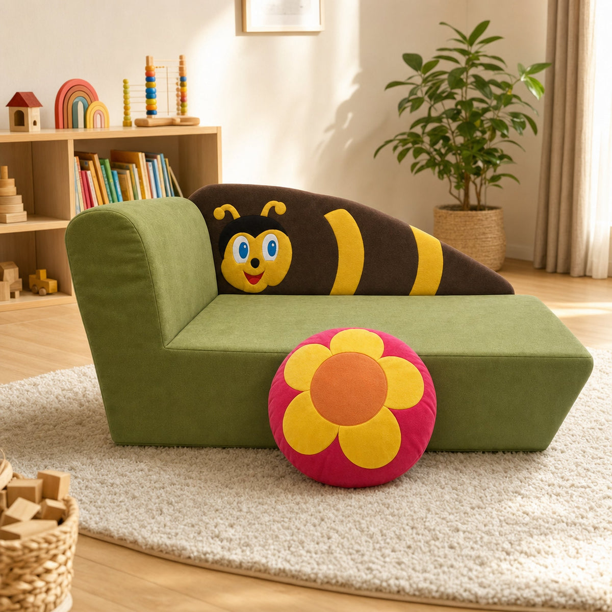 Kindersofa Biene im Kinderzimmer