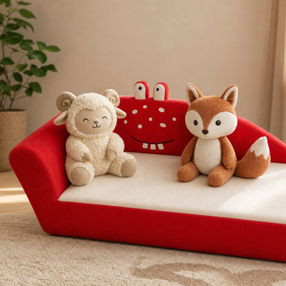 Kindersofa Krabbe mit den Alma & Willi Plüschfiguren