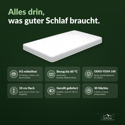 hERZtal Rebond 10 Rollmatratze – Vorteile auf einen Blick