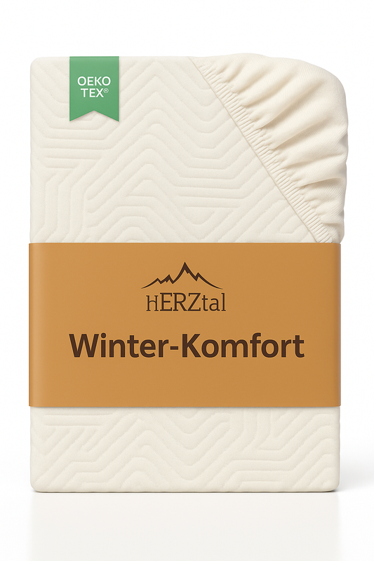 UNSER WINTERBEGLEITER: hERZtal Winter Spannbettlaken