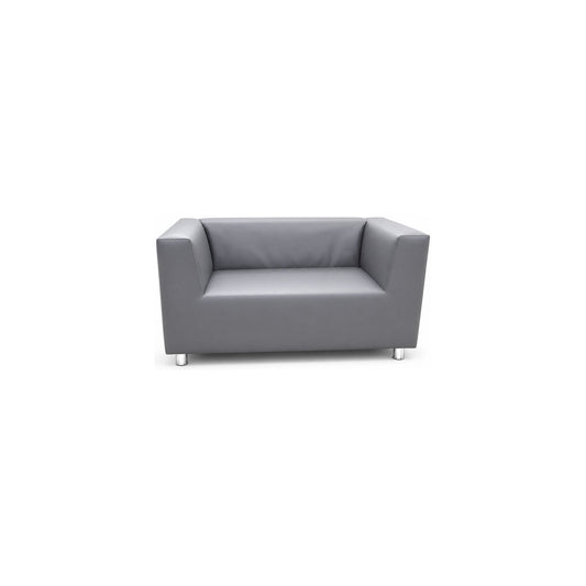 Alma & Willi 2-Sitzer-Sofa mit Armlehnen – Kunstleder Meditap, B 130 / 140 cm