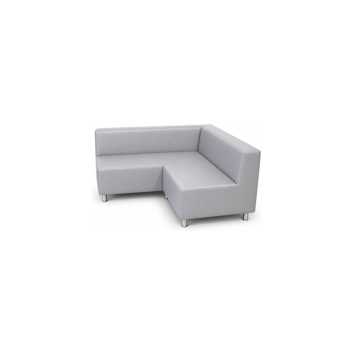 Alma & Willi Eck-Sofa ohne Armlehnen – 138 × 138 cm, Sitzhöhe 43 cm