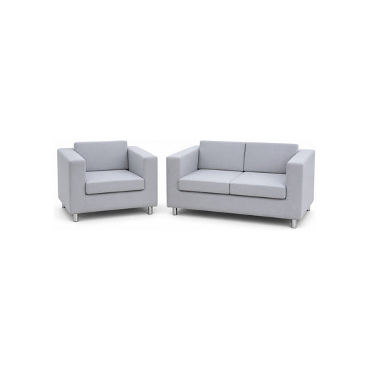 Alma & Willi Sofa und Sessel mit losem Sitz- und Rückenpolster – Trevira CS oder Kunstleder