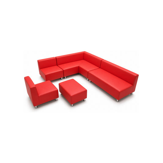 Alma & Willi Sitzelemente-Set 1, 4-teilig – Eck-Sofa, 3-Sitzer, Hocker und Sessel