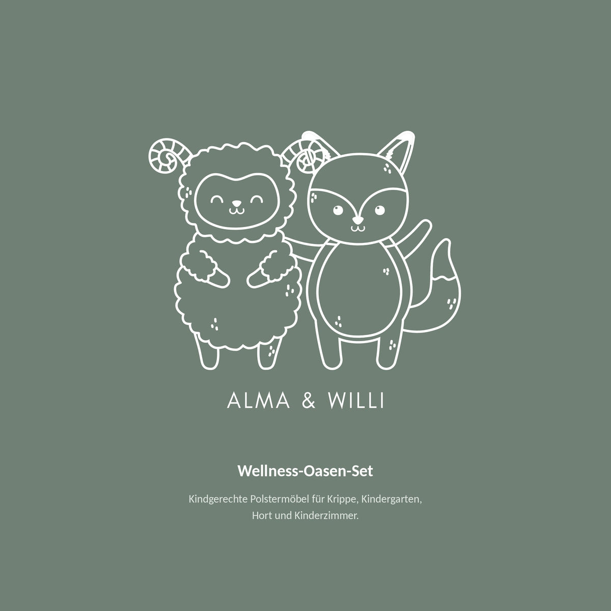 Alma & Willi Wellness-Oasen-Set – Halbkreis-, Achtelkreis- und Quadratelemente – Alma & Willi