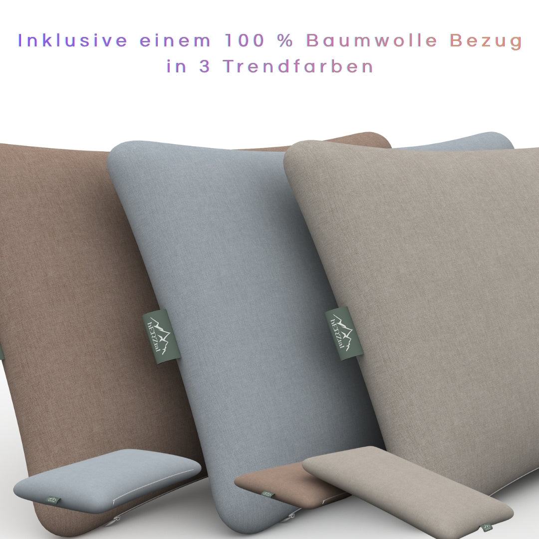 hERZtal Orthopädisches Kinder- und Babykissen Set 6 cm – Bild02
