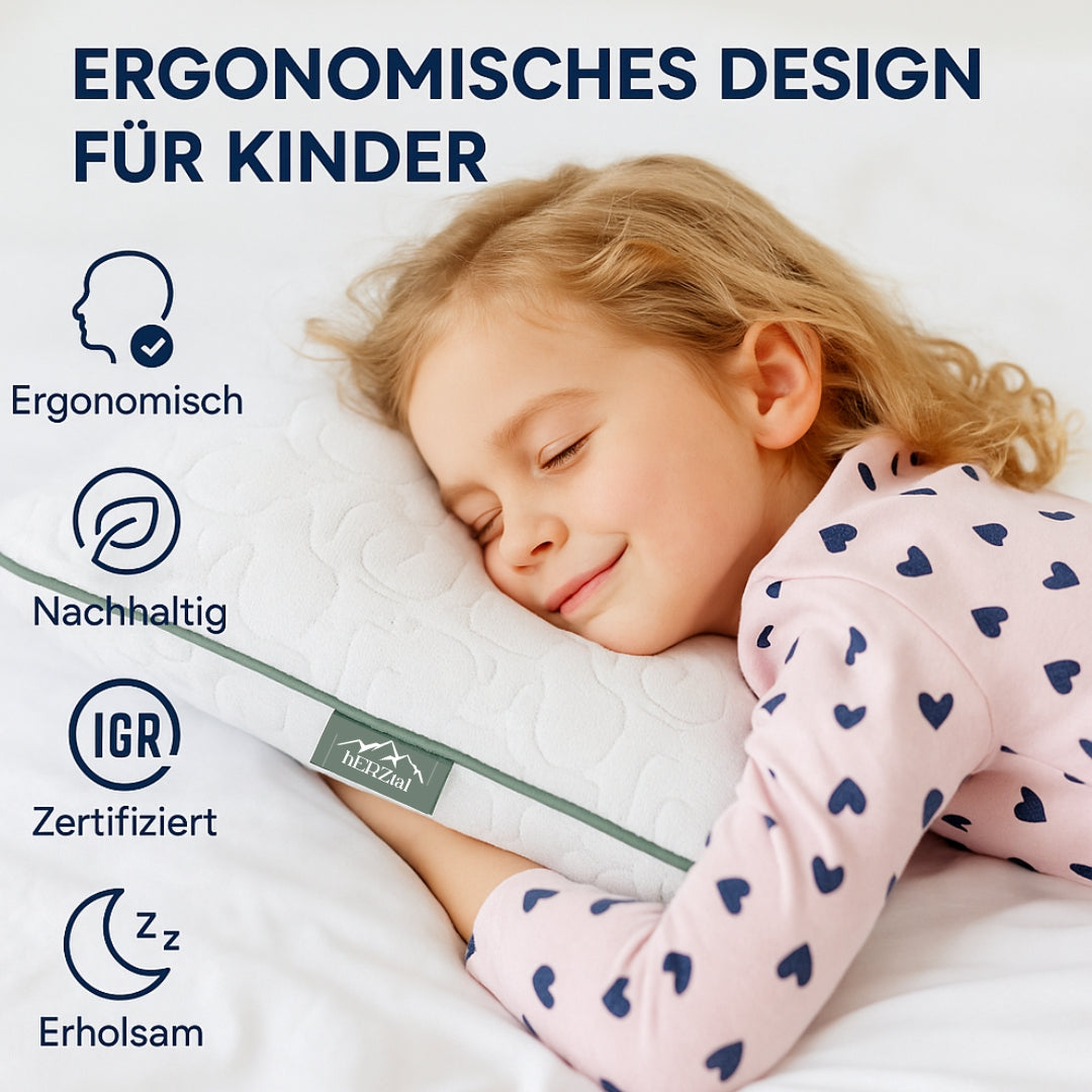 hERZtal Orthopädisches Kinder- und Babykissen Set 6 cm – Bild06