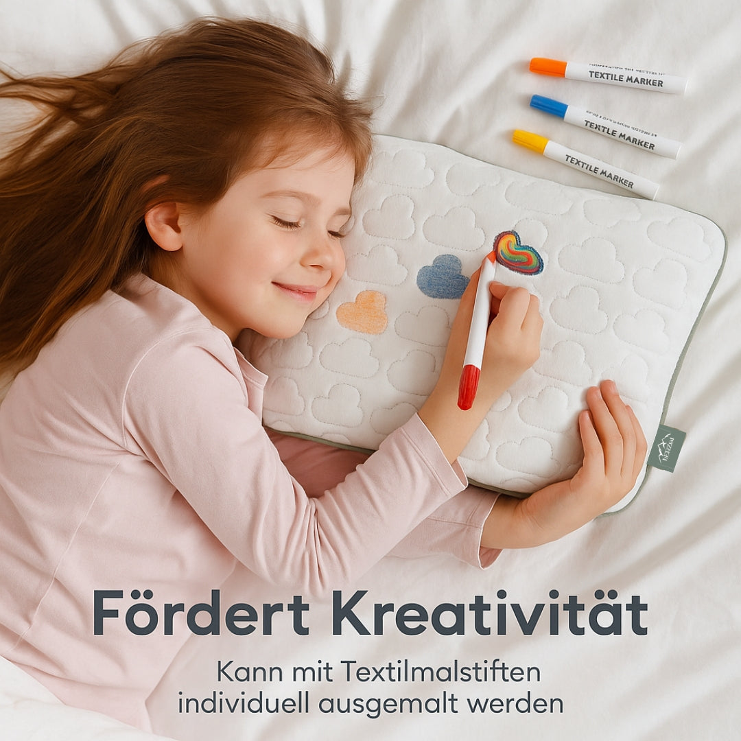 hERZtal Orthopädisches Kinder- und Babykissen Set 6 cm – Bild08