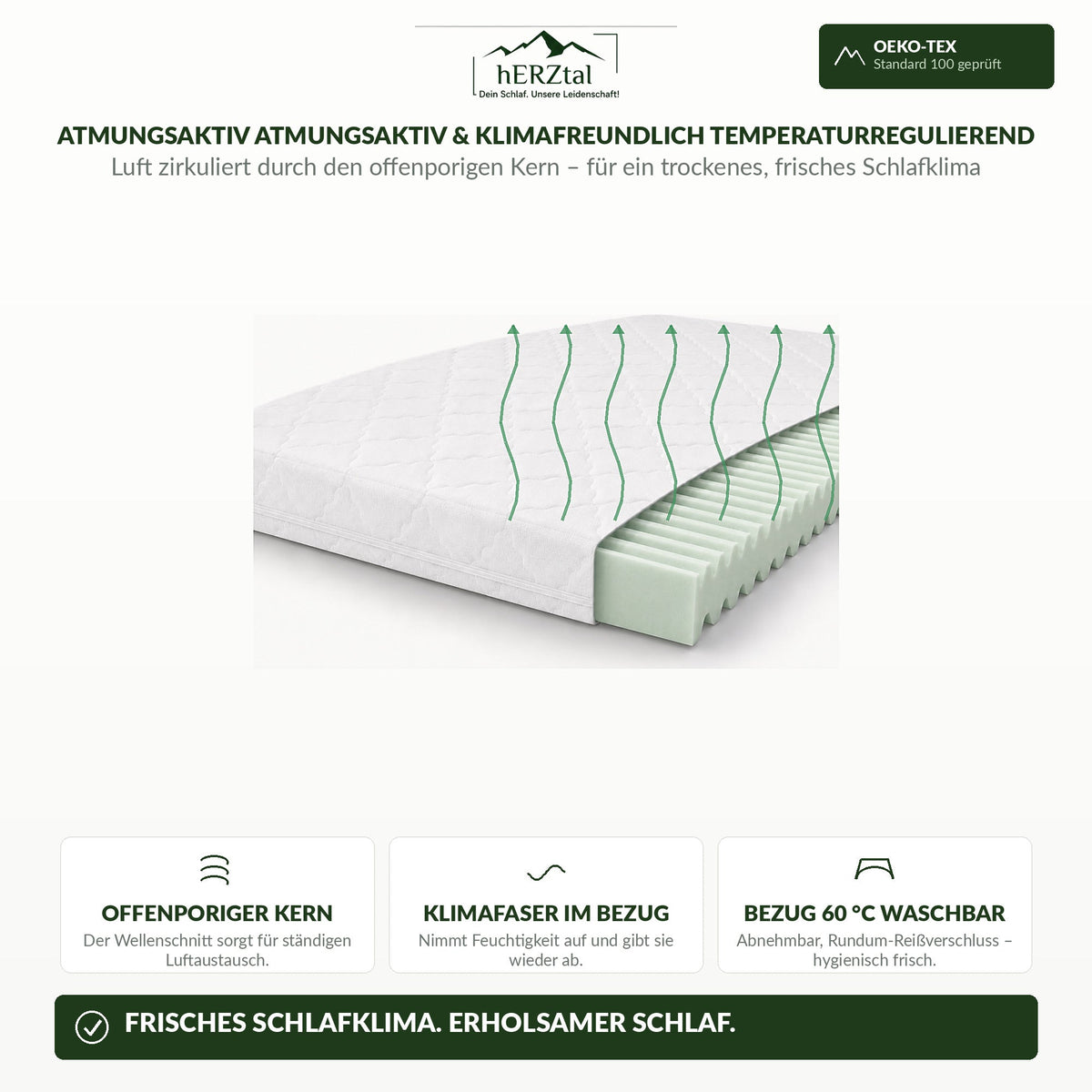 hERZtal Balance 7 12 cm – Schlafklima