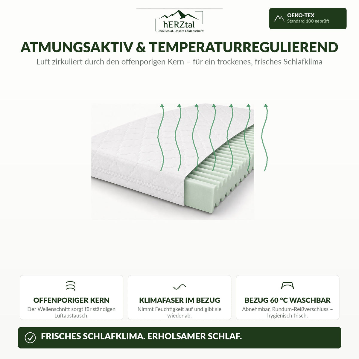 hERZtal Balance 7 16 cm – Schlafklima