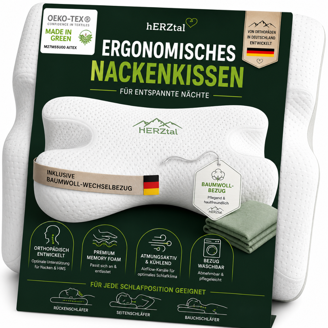 hERZtal Contour Sleep Kissen – Bild 1