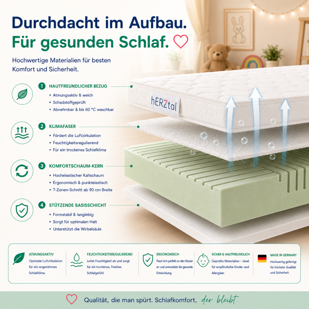 hERZtal Kindermatratze – Bild 3