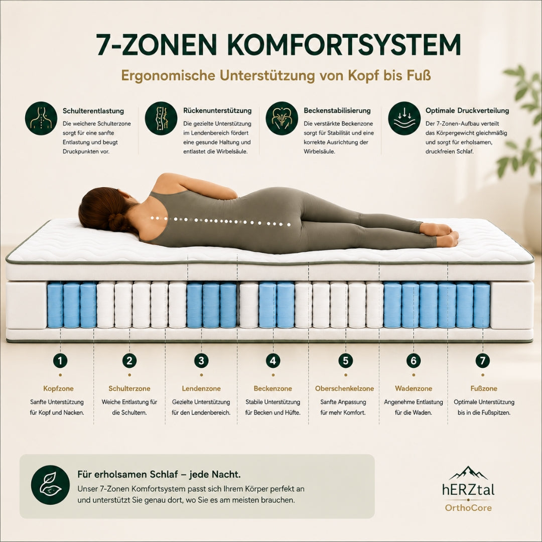 hERZtal OrthoCore 18 cm – H5 extra fest – 7-Zonen-System