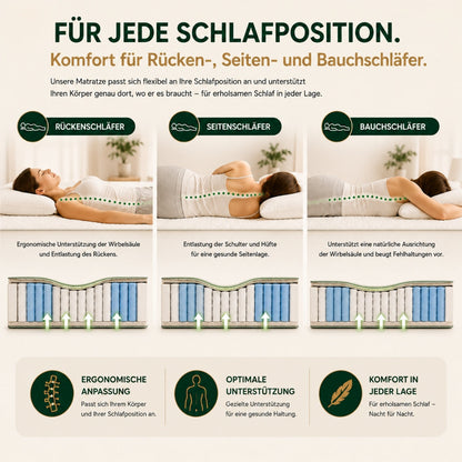 hERZtal OrthoCore 21 cm – H3 mittel – Schlafposition
