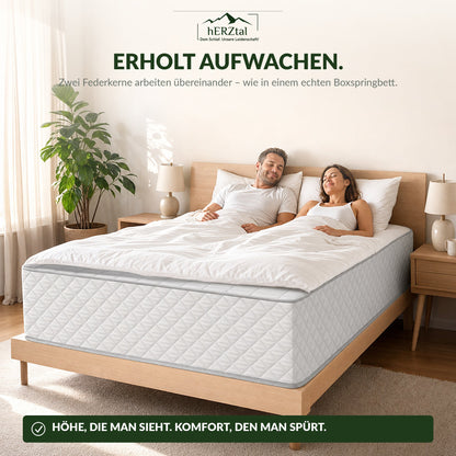 hERZtal RoyalNest – zwei Federkerne wie in einem Boxspringbett